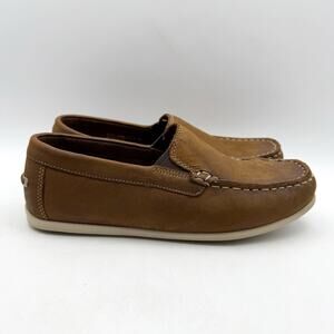 Florsheim Kids Boys Jasper Venetian Loafers US 5.5 M EU 38 Brown Leather EUC